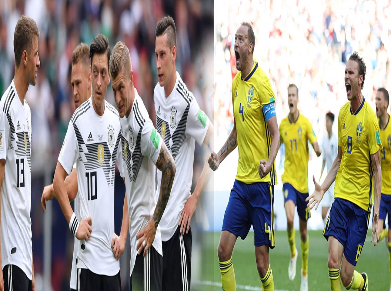 गल्ती सुधार गर्ने जर्मनीको बाचा, स्वीडेनको आखाँ नकआउटमा