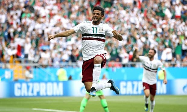 दक्षिण कोरियाविरुद्ध पहिलो हाफमा मेक्सिकोलाई १ - ० को अग्रता