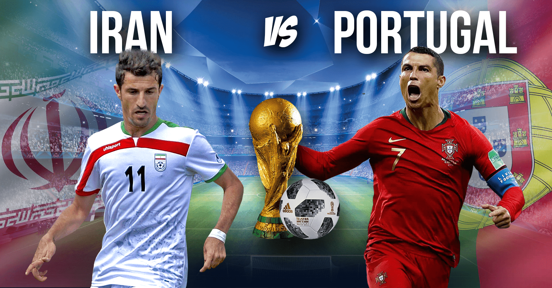 फिफा विश्वकप : इरान र पोर्चुगलबीचको खेल सुरु