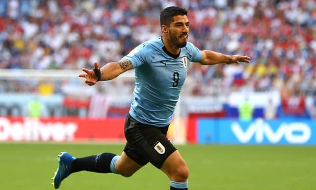 स्वारेजको गोलमा उरुग्वेलाई अग्रता