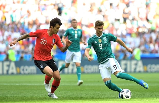 पहिलो हाफमा दक्षिण कोरिया र जर्मनीको गोलरहित बराबरी