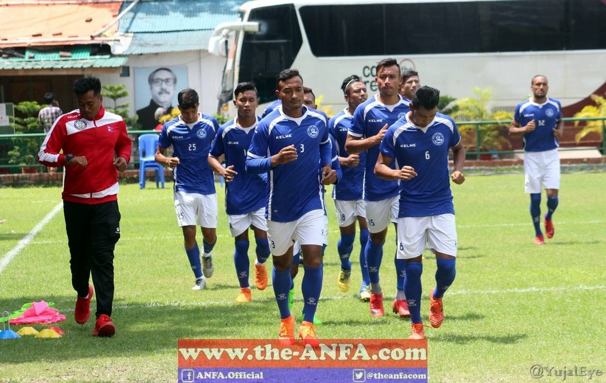 साफ च्याम्पियनसिप : भुटानविरुद्ध खेल्नु अघि नेपालको तयारी (फोटो फिचर)