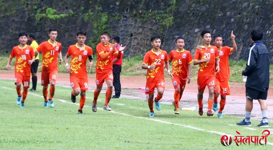 भुटानविरुद्ध नेपाल २-० ले पछाडी