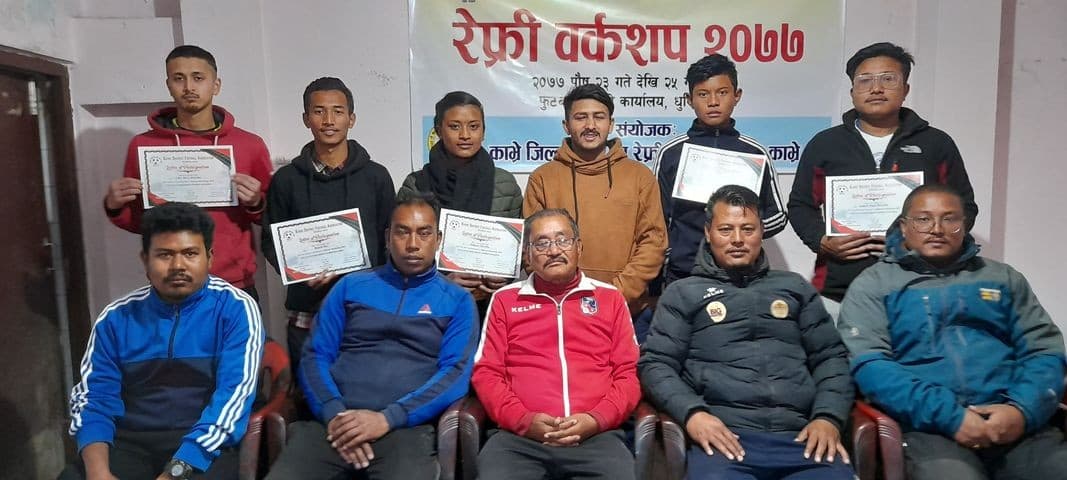 काभ्रेमा तीन दिने रेफ्री वर्कशप सम्पन्न