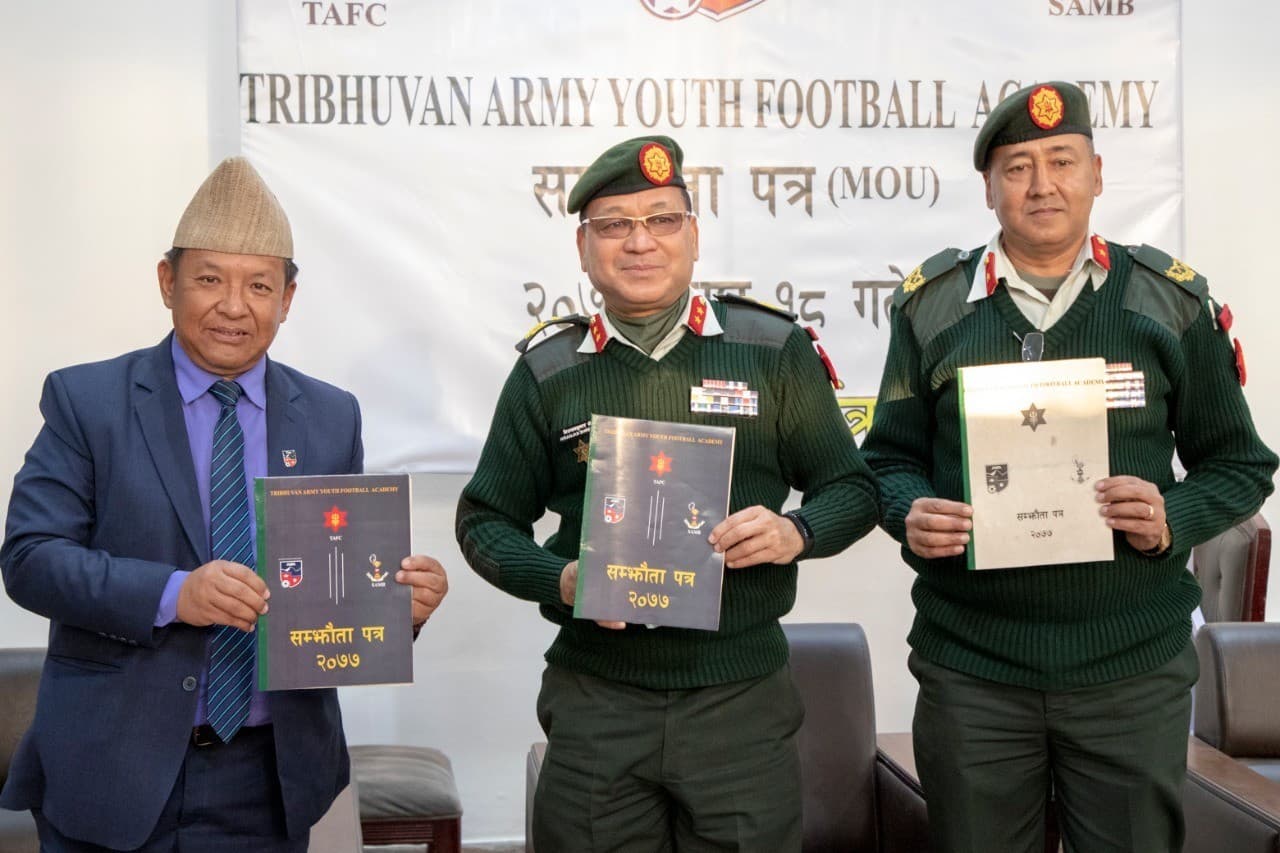 एकेडेमी संचालन गर्न एन्फा र आर्मीबीच सम्झौता