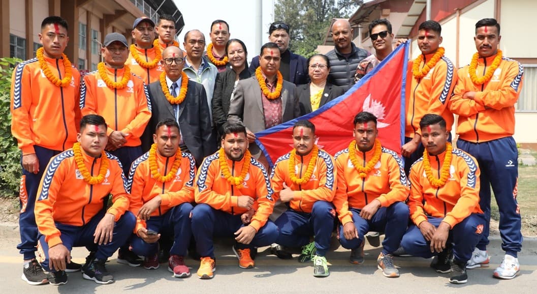 बंगलादेश जाने कबड्डी टोलीलाई बिदाई