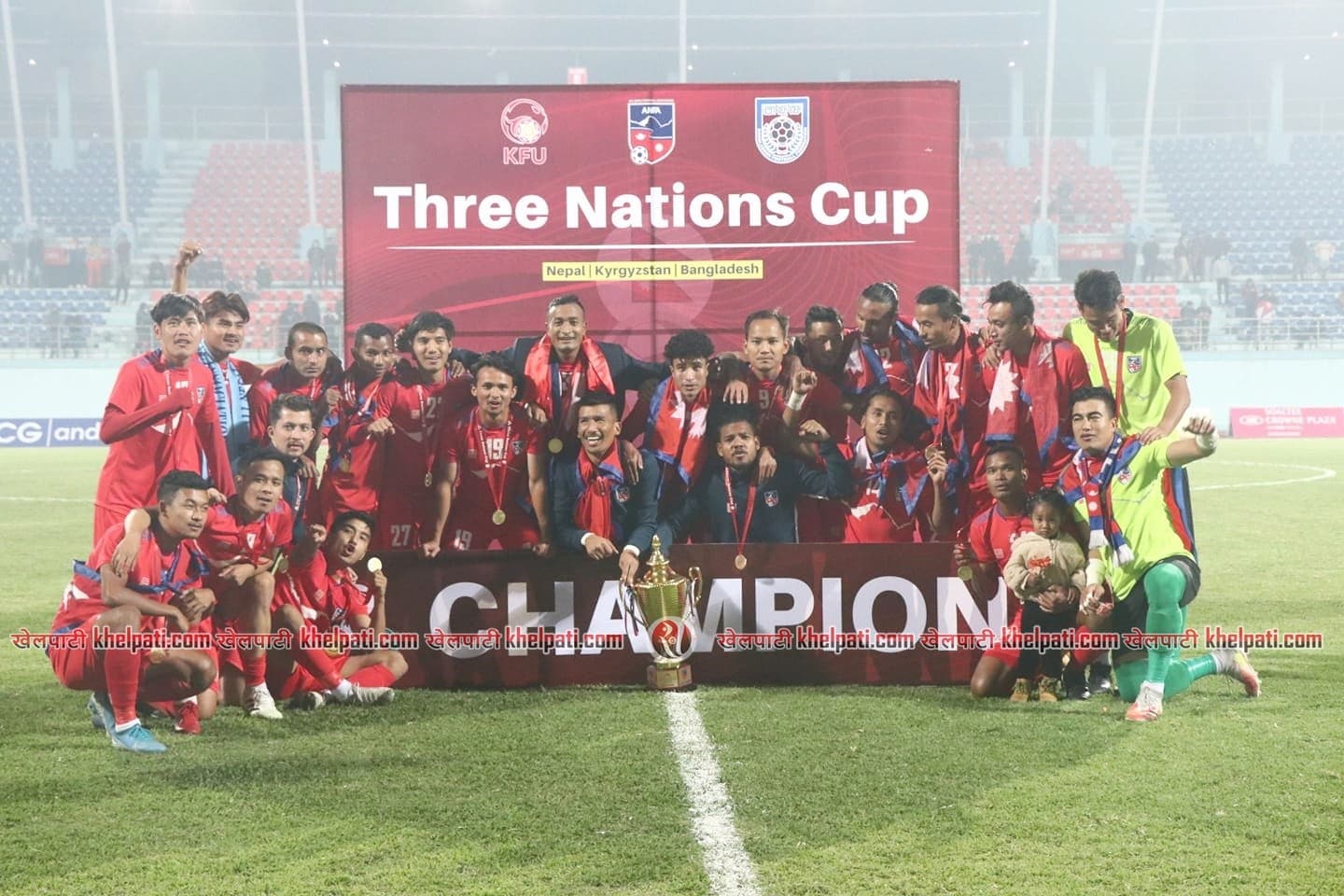 नेपाललाई थ्री नेसन्स कपको उपाधि