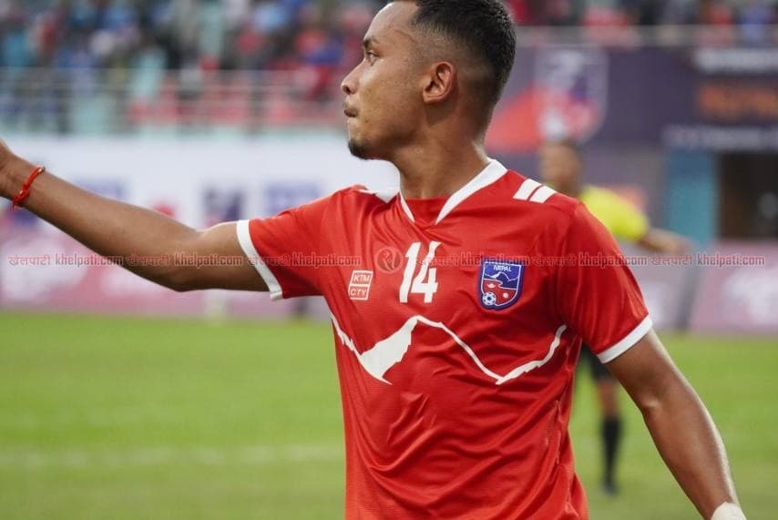 अन्जनको गोलमा भारतविरुद्ध नेपाललाई अग्रता