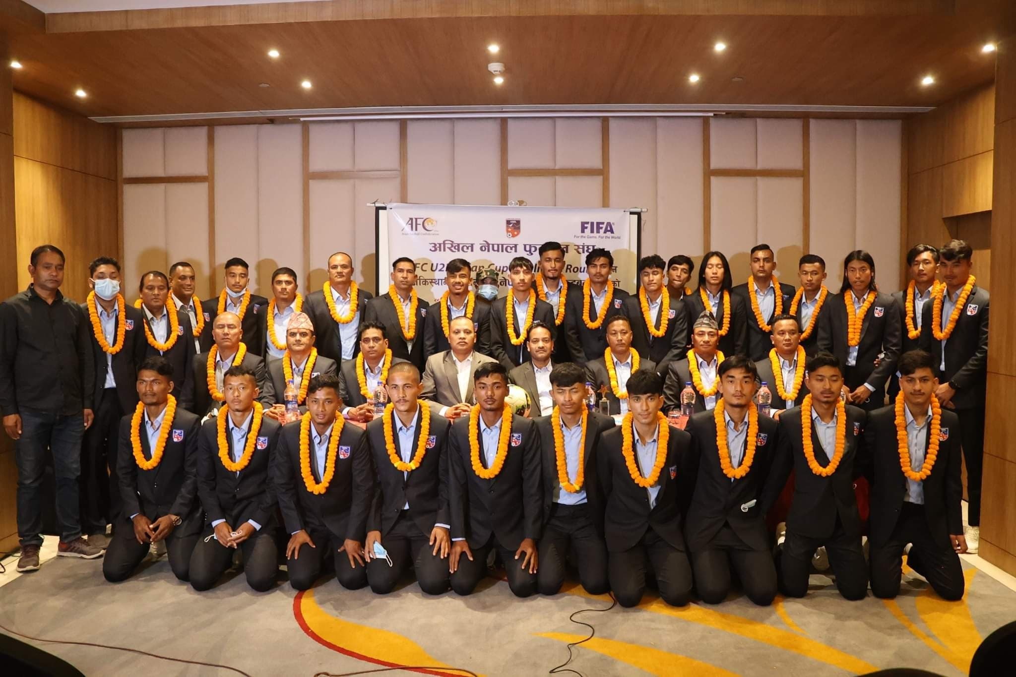 नेपाली यू-२३ टिमको बिदाइ