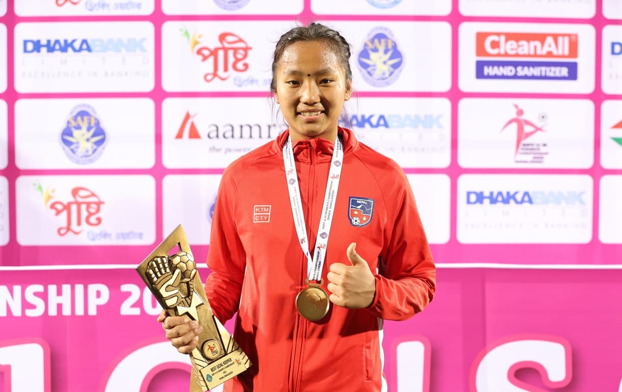 नेपालकी सुजता उत्कृष्ट गोलकिपर