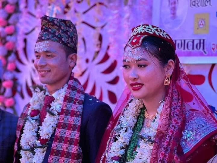 विवाह बन्धनमा बाँधिए फुटबलर विशाल राई