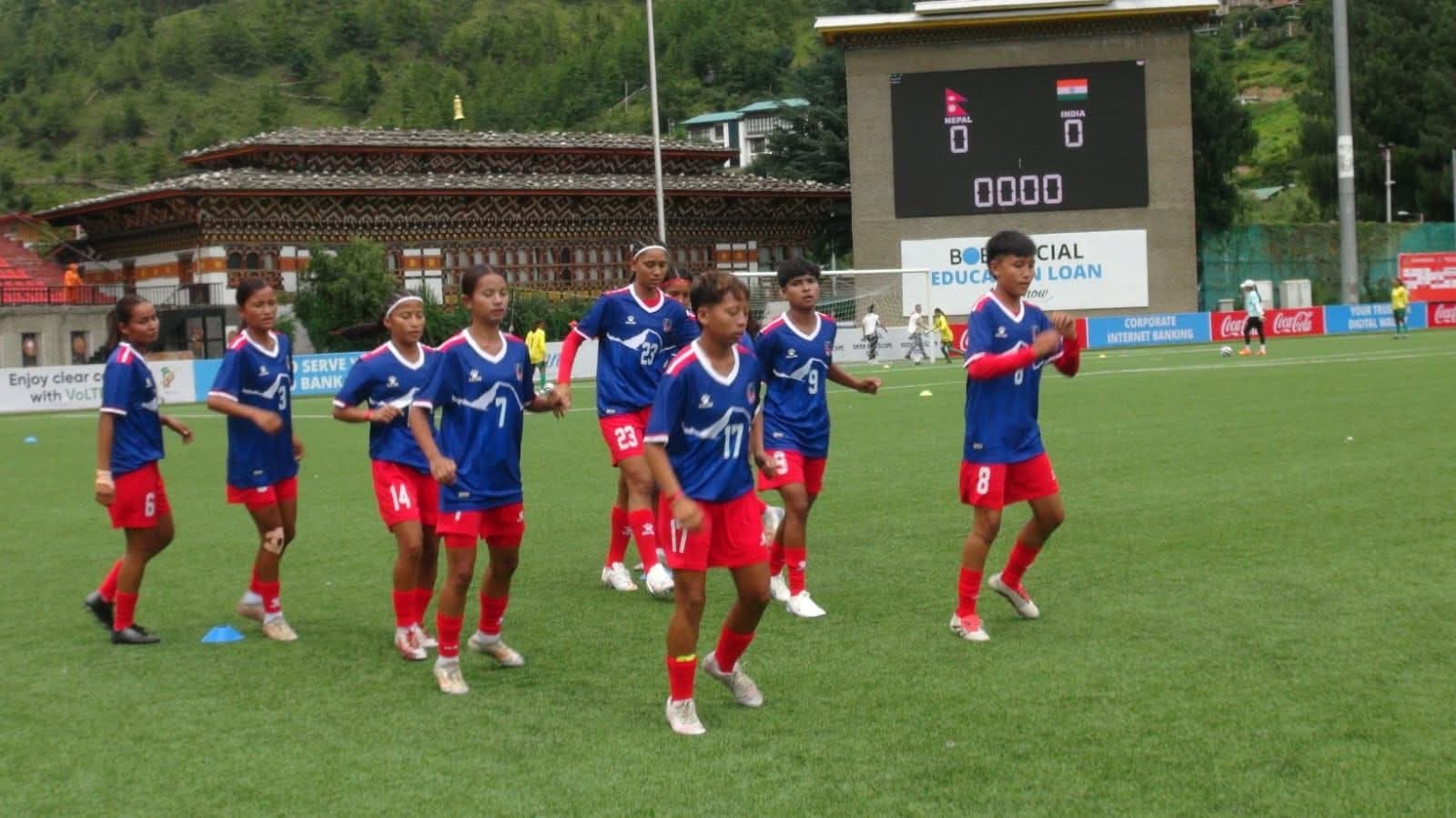 पहिलो हाफमै नेपालको पोस्टमा भारतले हान्यो ५ गोल