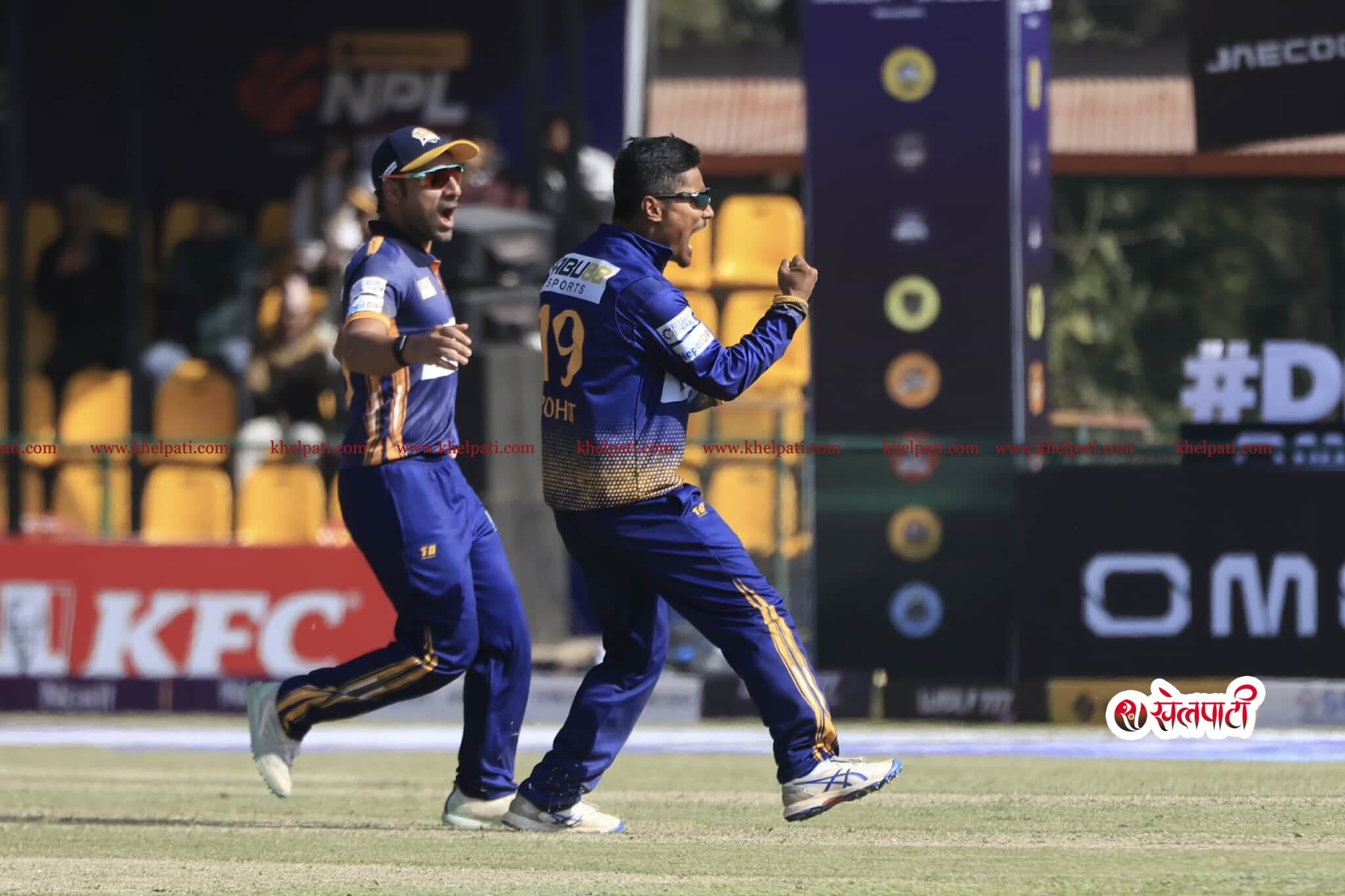 रोहितको अलराउन्ड प्रदर्शनसँगै लुम्बिनीलाई जीवनदान