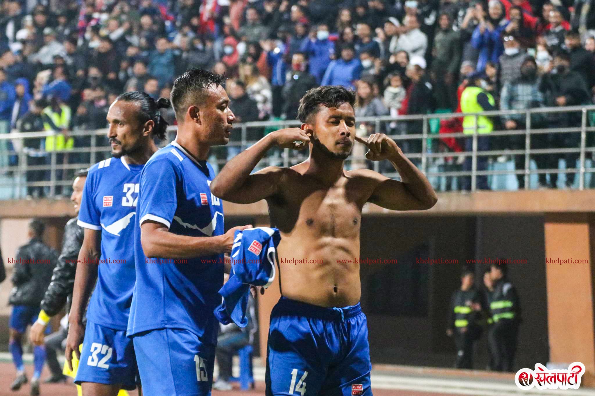 अन्जनको गोलमा नेपाललाई अग्रता