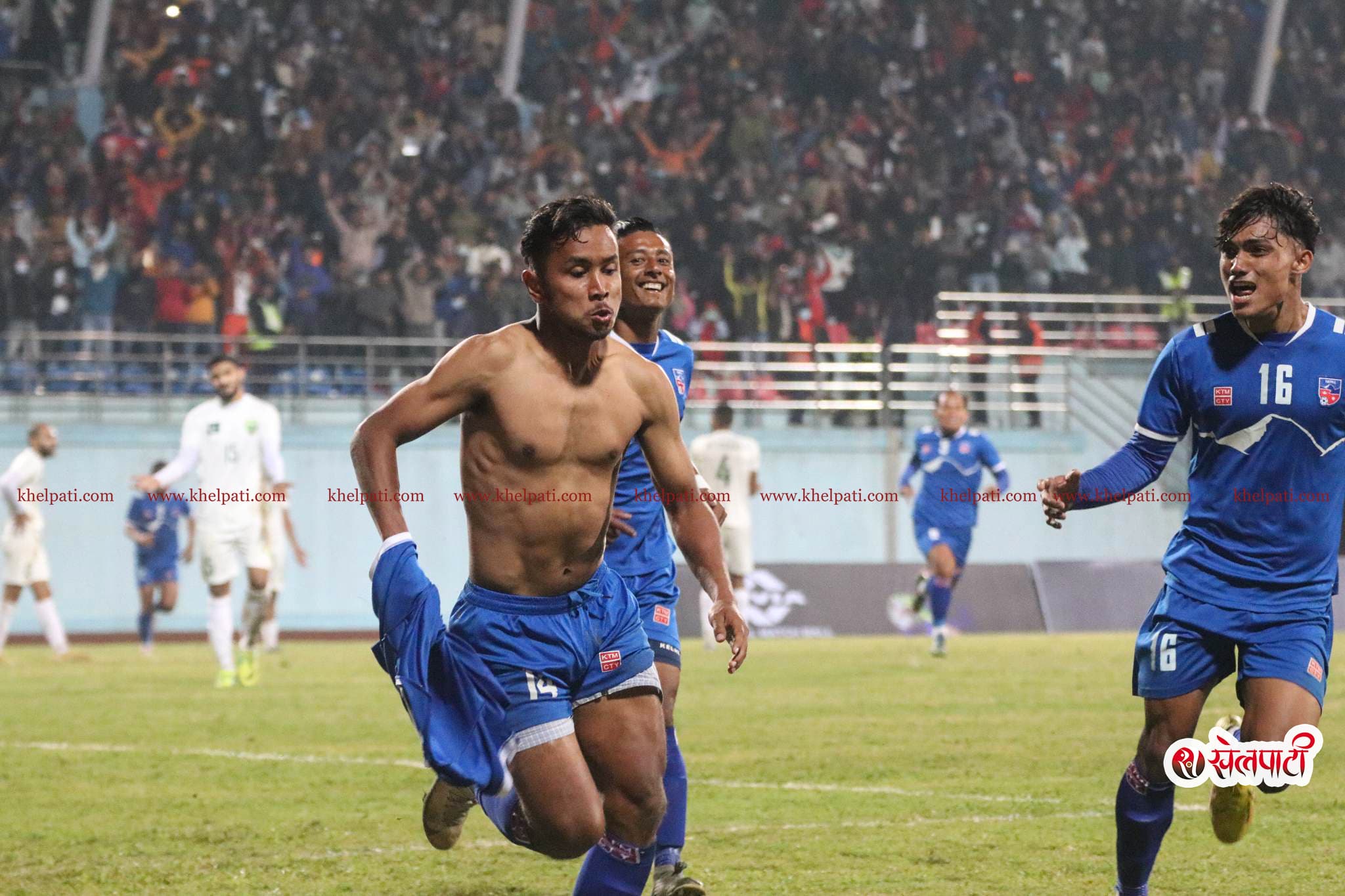 अन्जनको गोलमा नेपालले पाकिस्तानलाई हरायो  