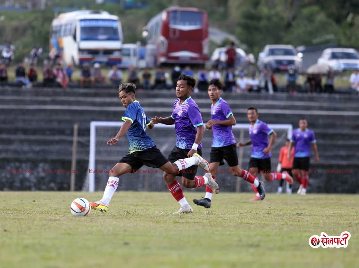 नवौं राष्ट्रिय खेलकुद : पुरुष फुटबलमा बागमतीको सुखद सुरुआत