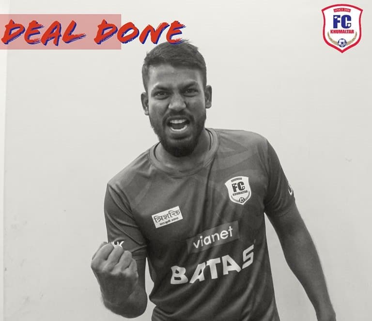 भारतीय डिफेन्डर खुमलटारमा