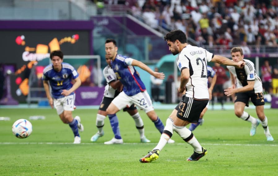 पहिलो हाफमा जापानविरुद्ध जर्मनीलाई अग्रता