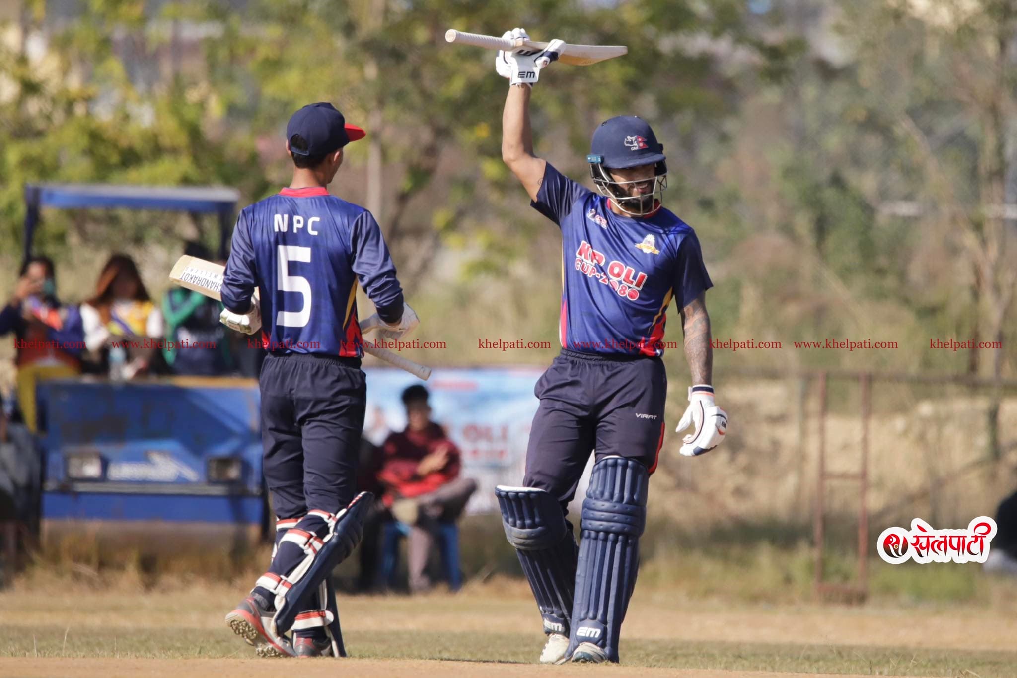 पोखरामा कुशल भुर्तेलको शतक