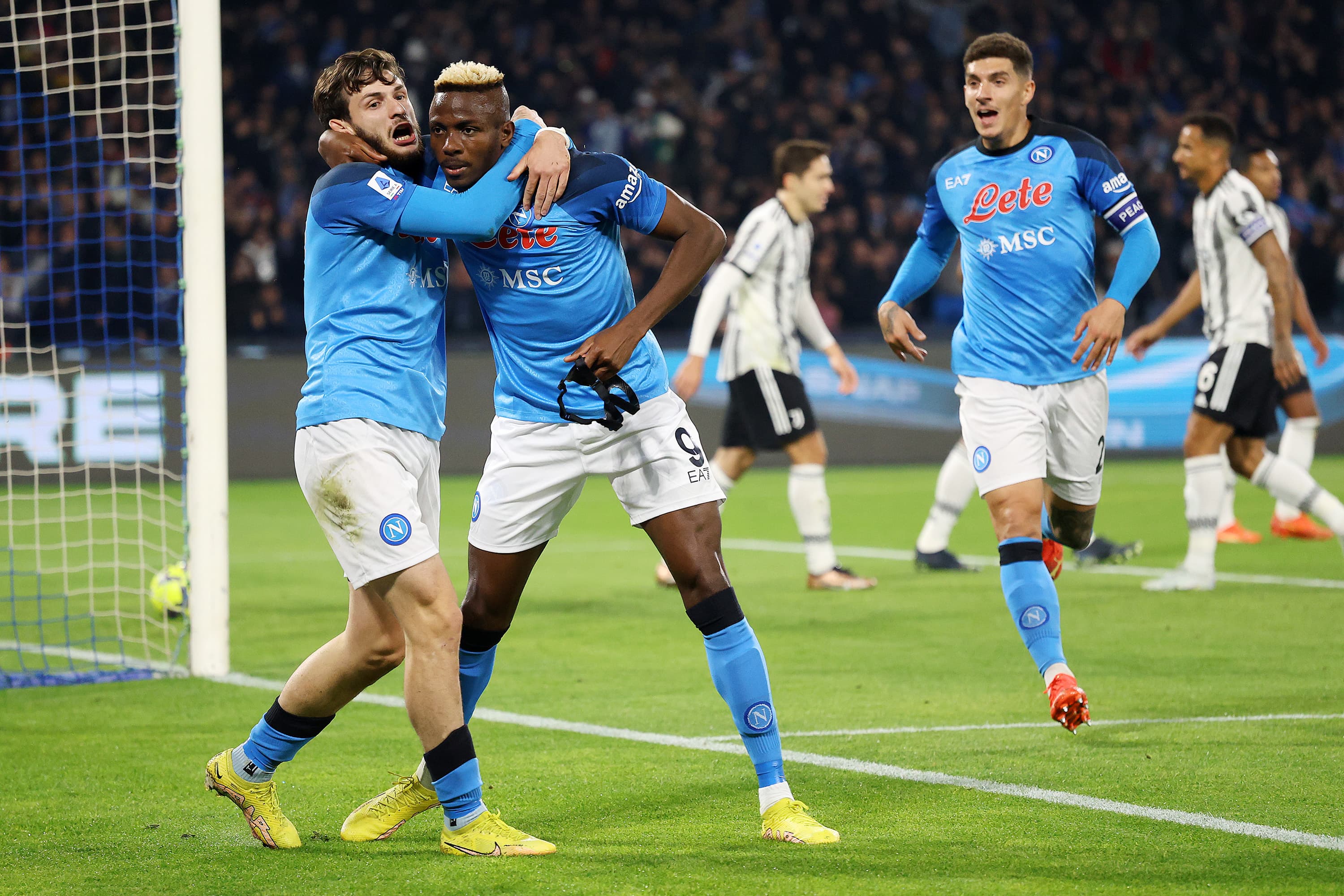 युभेन्ट्समाथि नापोलीको फराकिलो जित