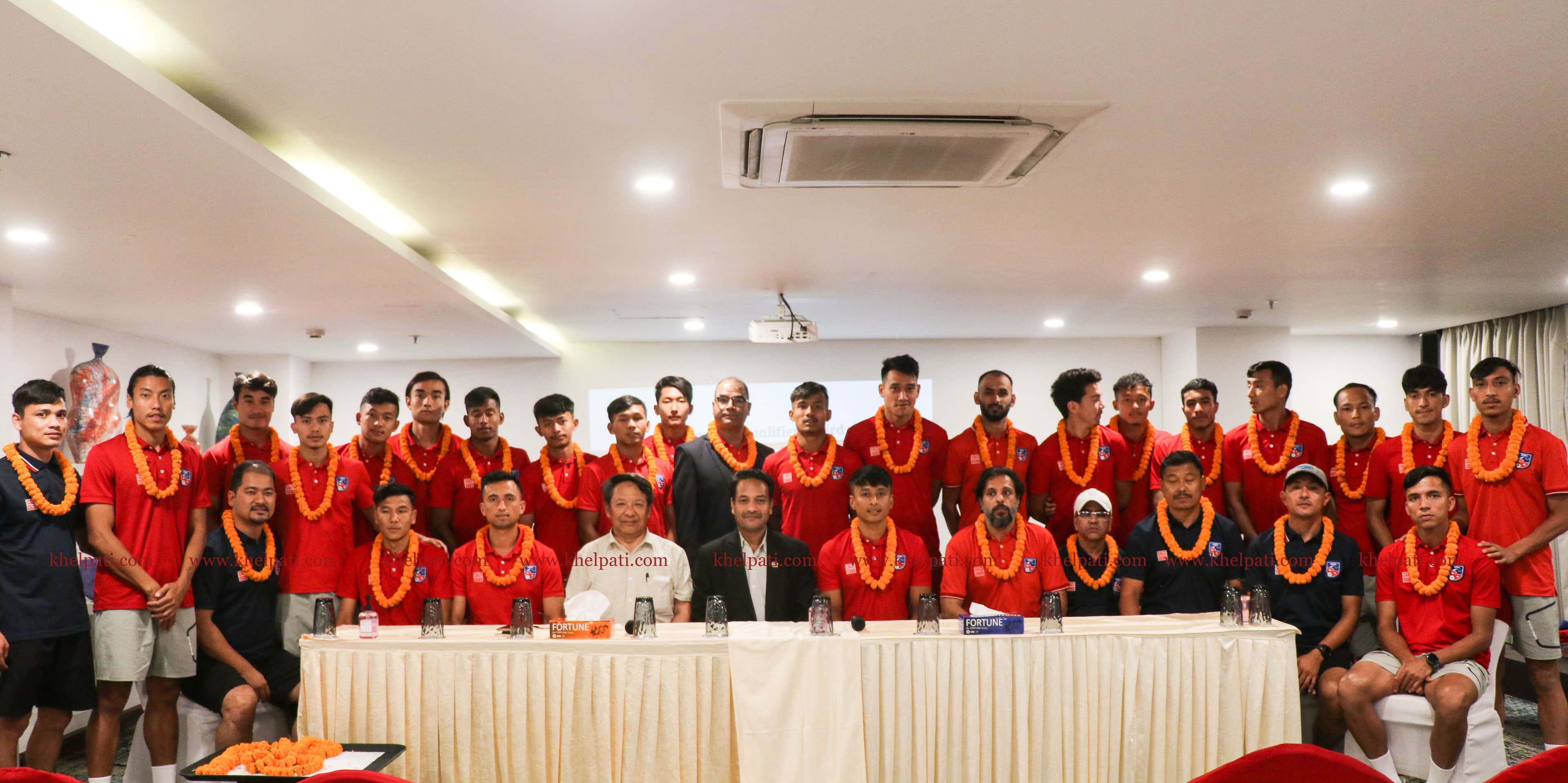 राष्ट्रिय फुटबल टोलीको बिदाइ