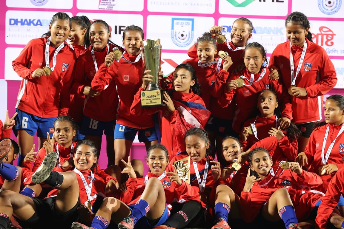 नेपाललाई यू-१५ महिला साफको उपाधि