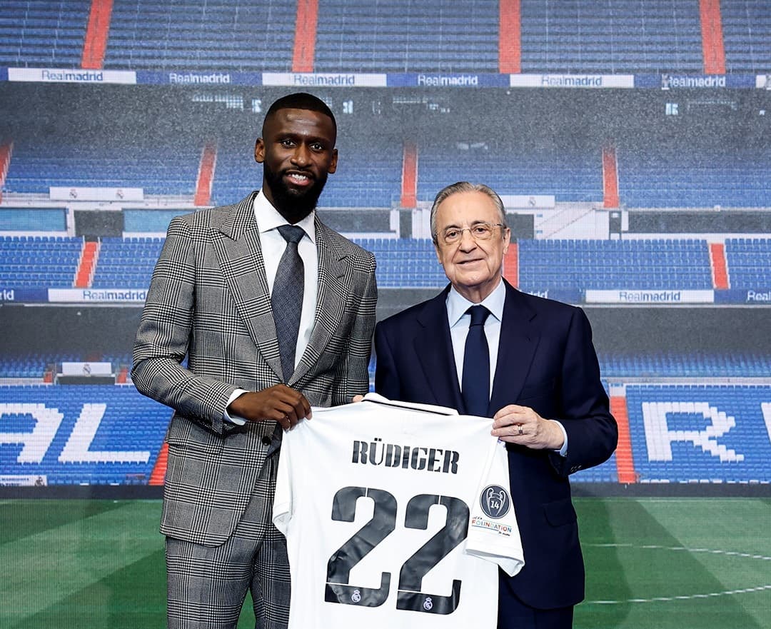 रुडिगरलाई २२ नम्बरको जर्सी