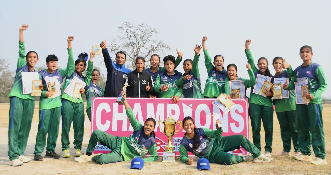 सुदूरपश्चिमलाई अन्डर-१९ राष्ट्रिय क्रिकेटको उपाधि