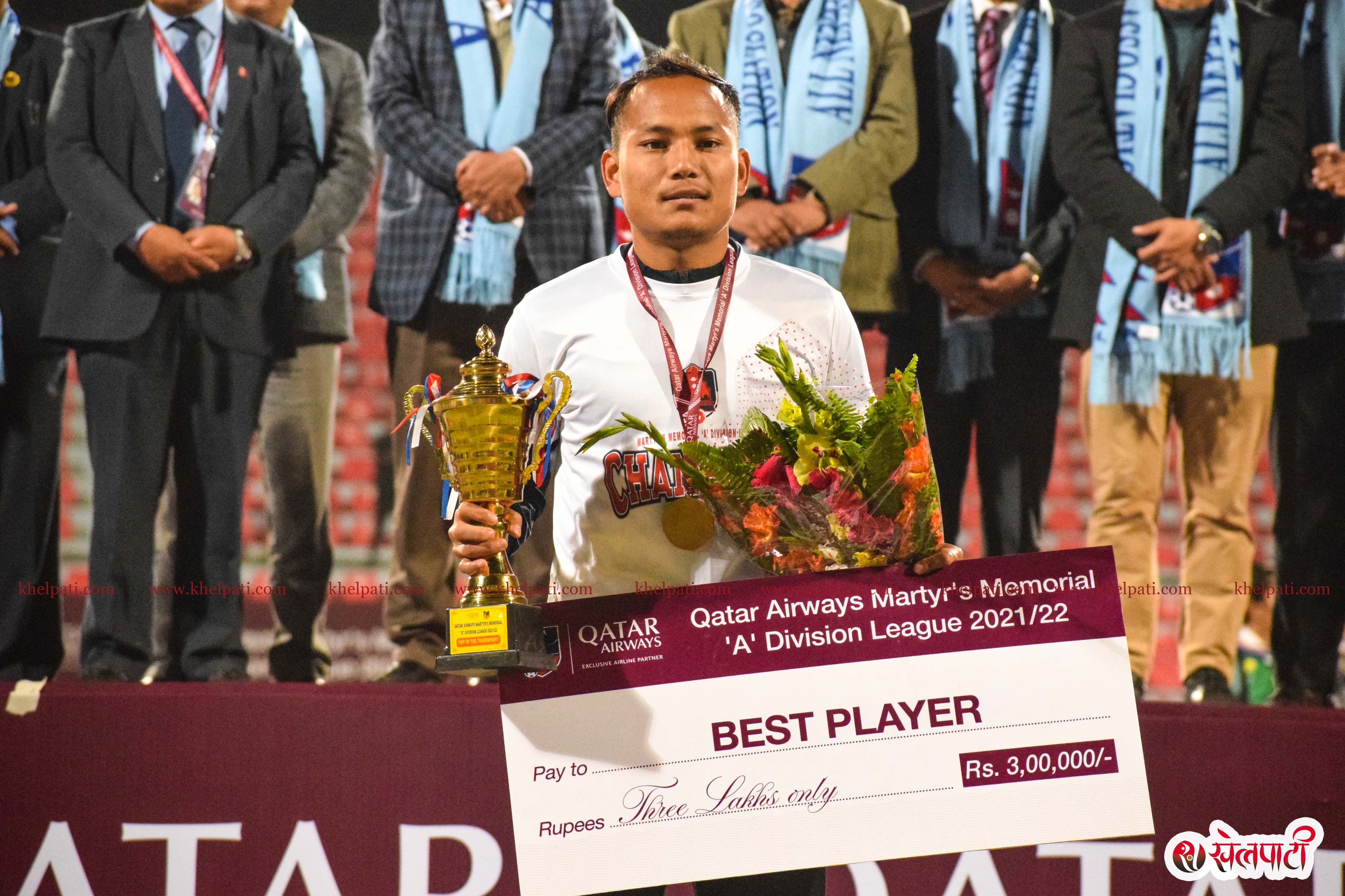 ए डिभिजन लिग : सुनिल सर्वोत्कृष्ट खेलाडी