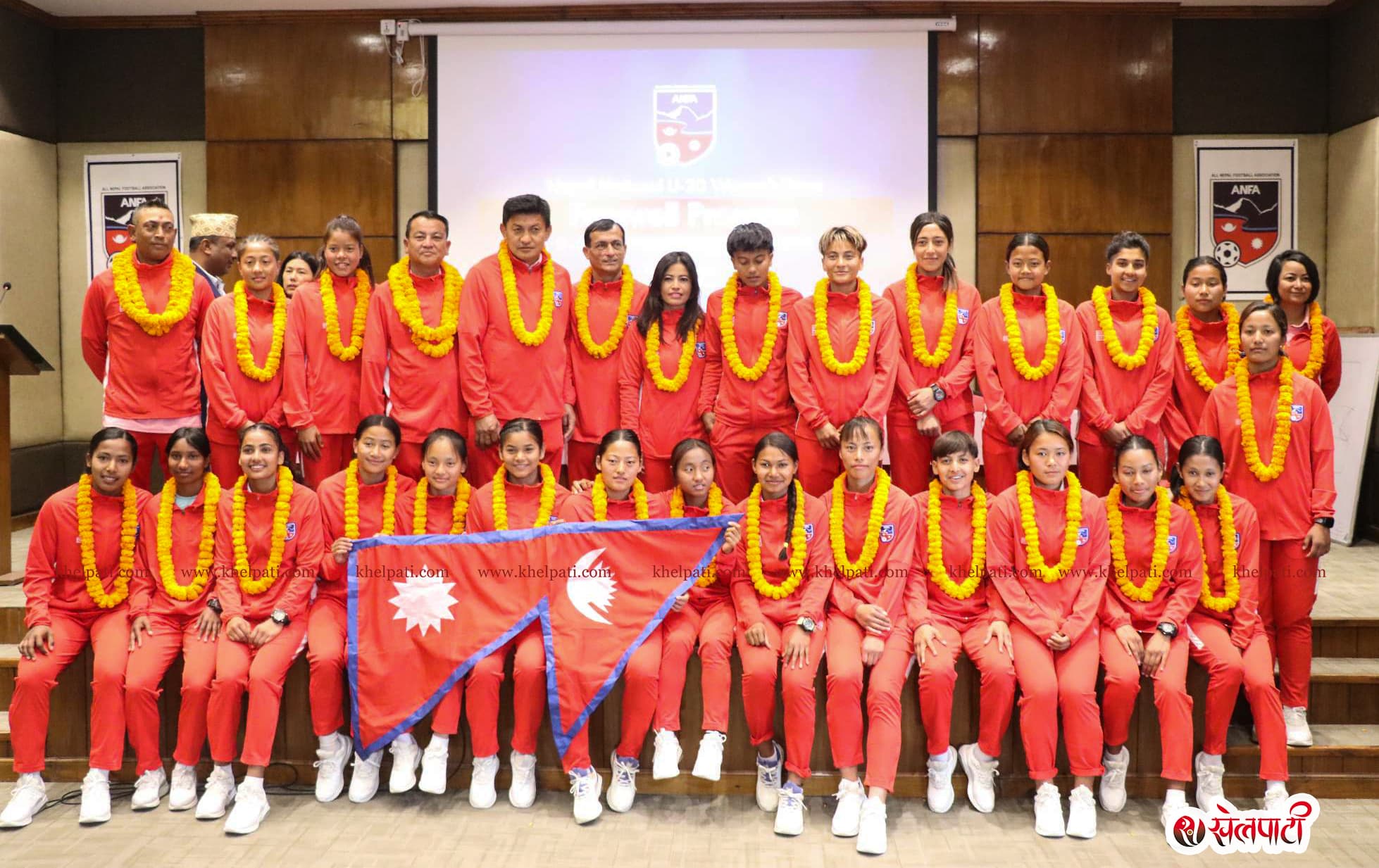 यू-२० महिला टोलीको बिदाइ