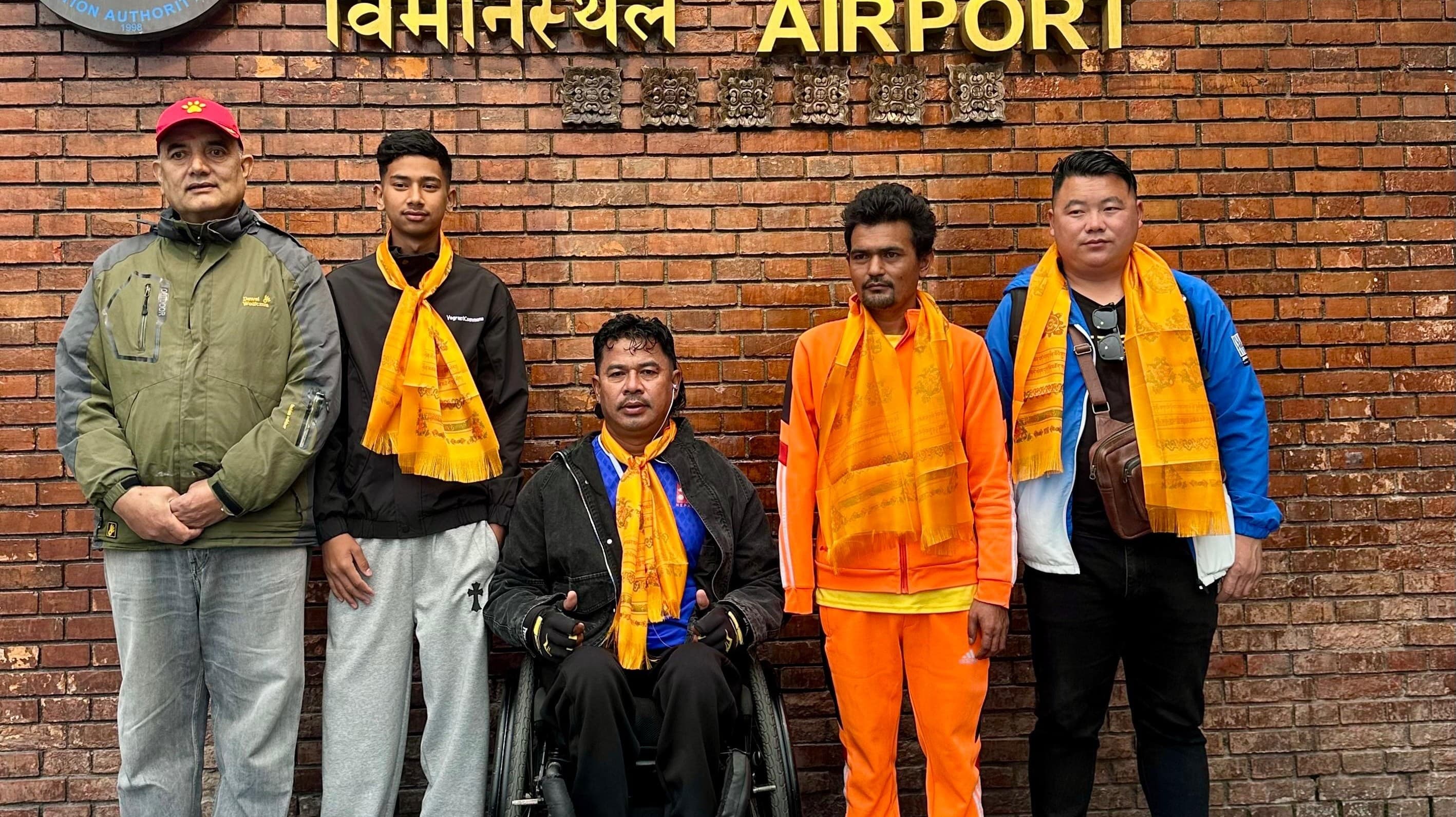 पारा एथेटिक्स टोली भारत प्रस्थान