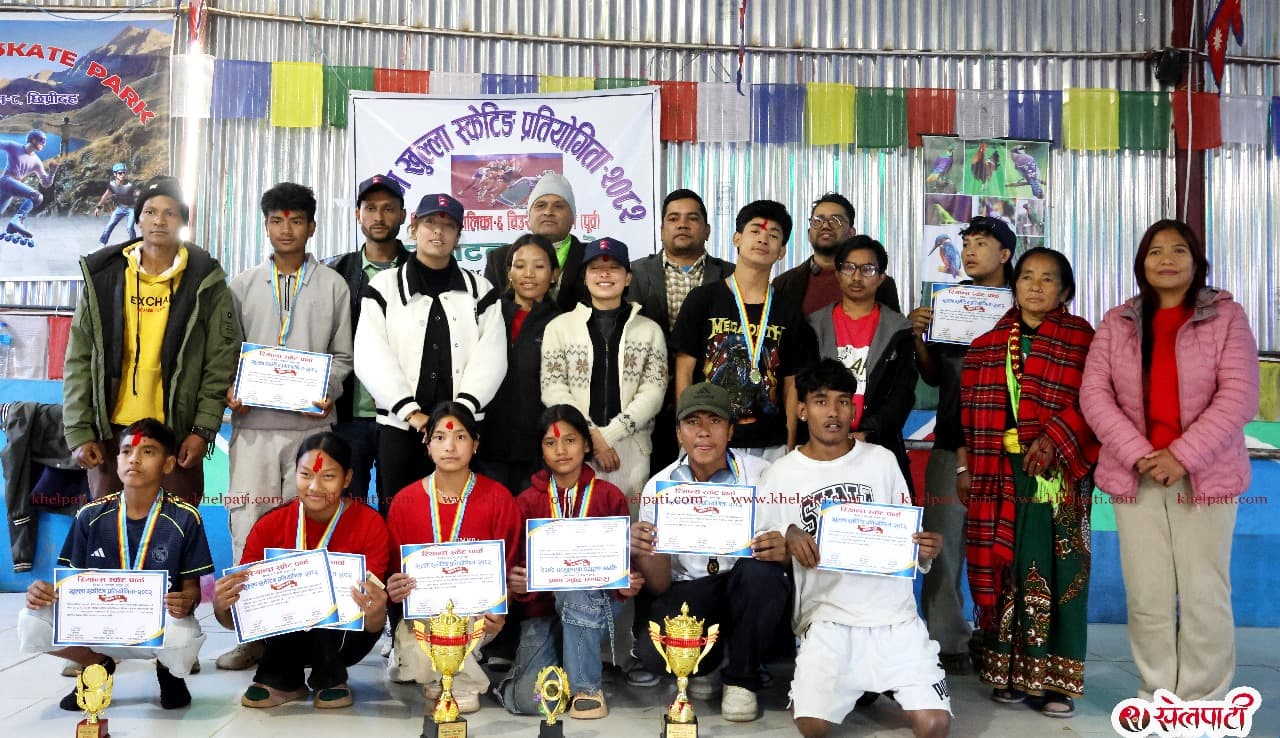 इन्डोर स्केटिङमा सुशील र जेनिशा च्याम्पियन