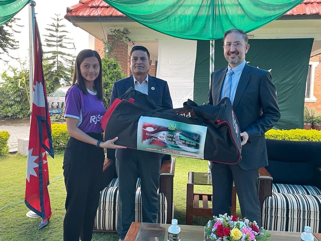 यू-१९ क्रिकेट टोलीलाई पाकिस्तानी राजदूतावासको सहयोग