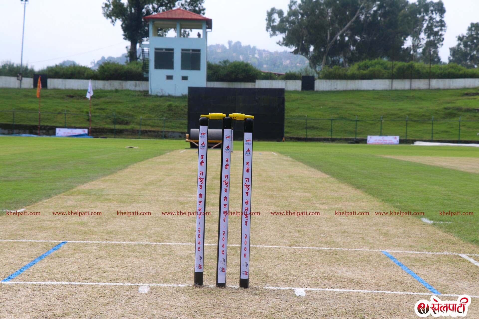 नवौं राष्ट्रिय खेलकुद : पुरुष क्रिकेटमा चार खेल हुँदै