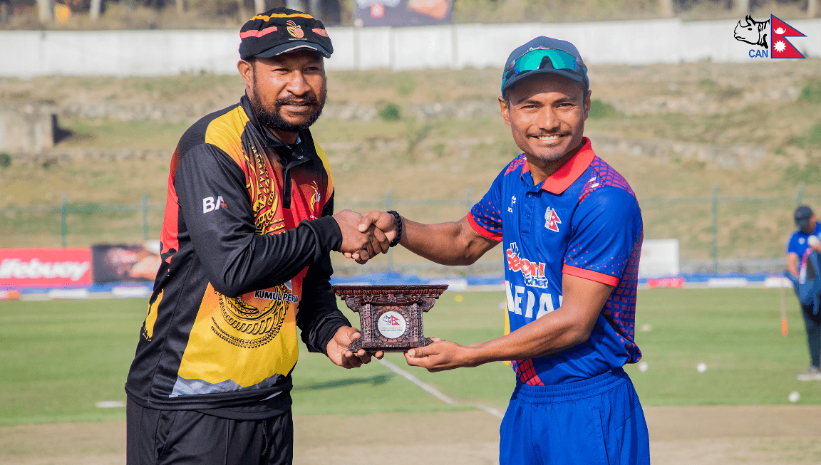 नेपालले टस हार्यो, पीएनजी फिल्डिङमा