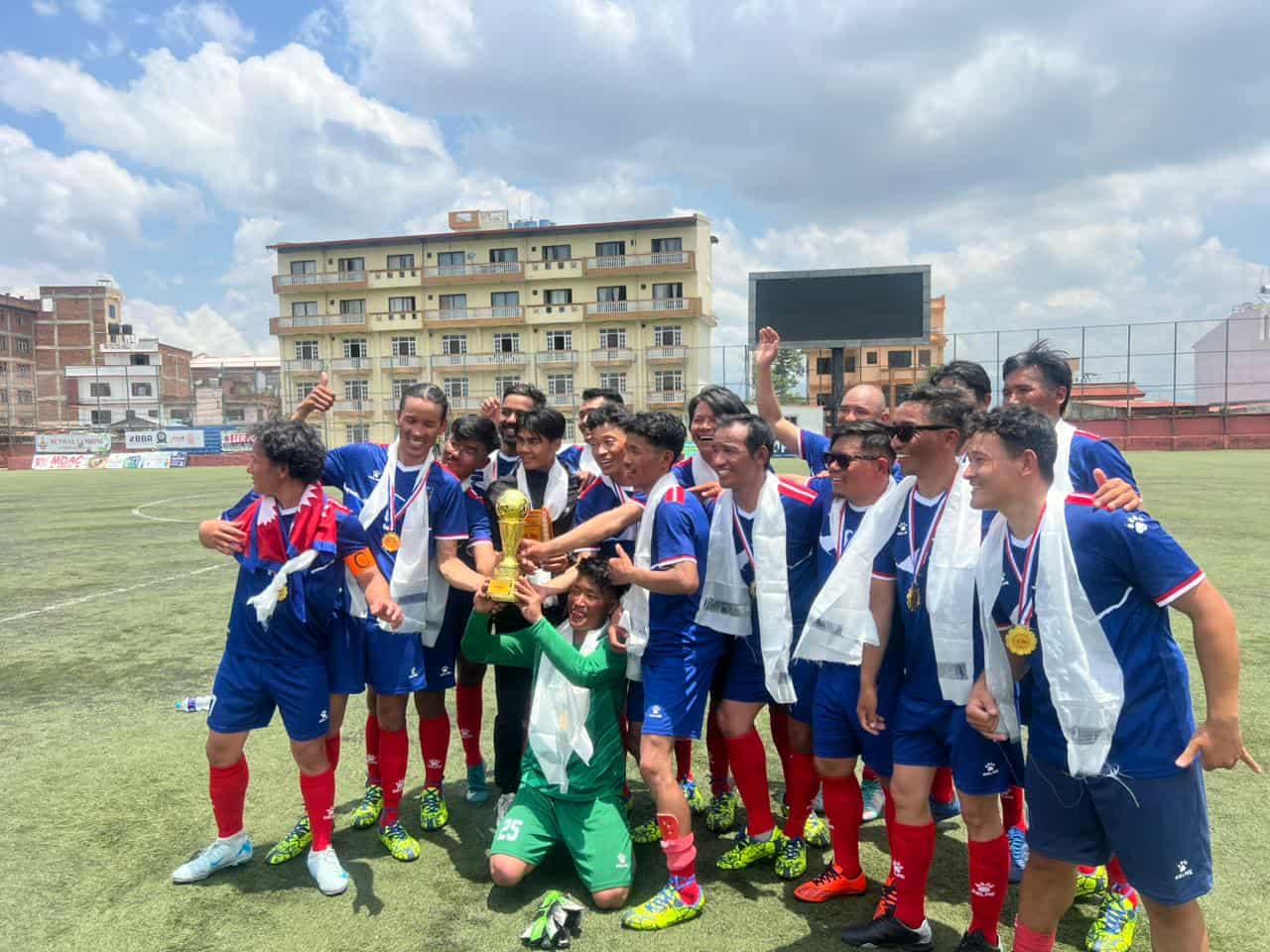 मैत्रीपूर्ण फुटबलमा सगरमाथा फ्रेन्डशिप विजयी