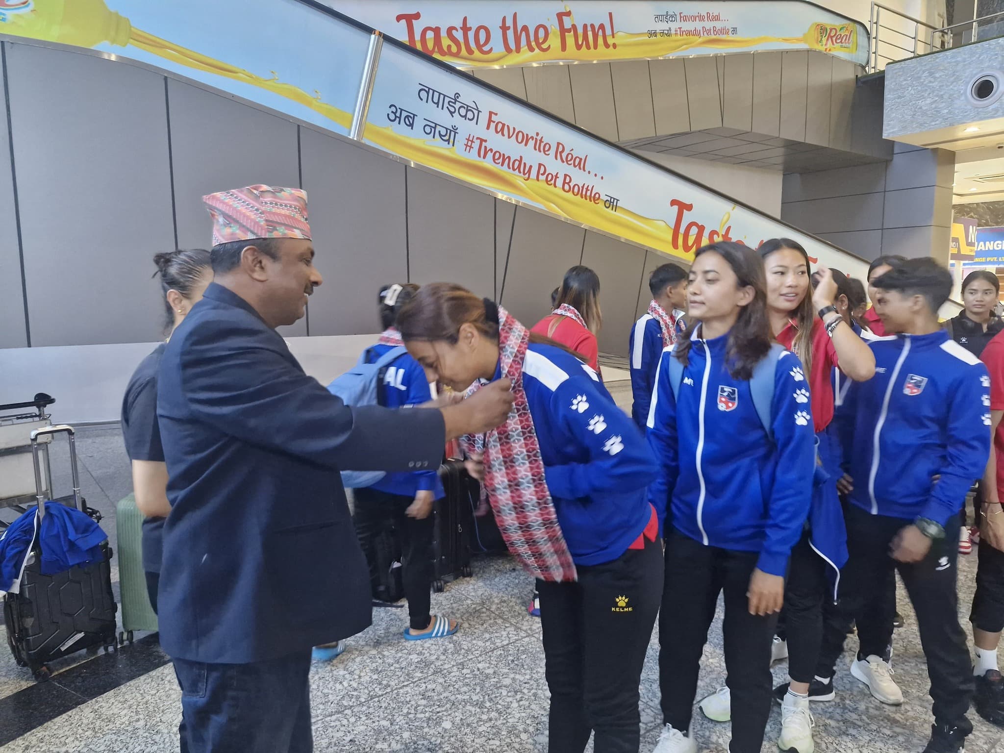 स्वदेश फिर्ता भयो नेपाली फुटबल टोली