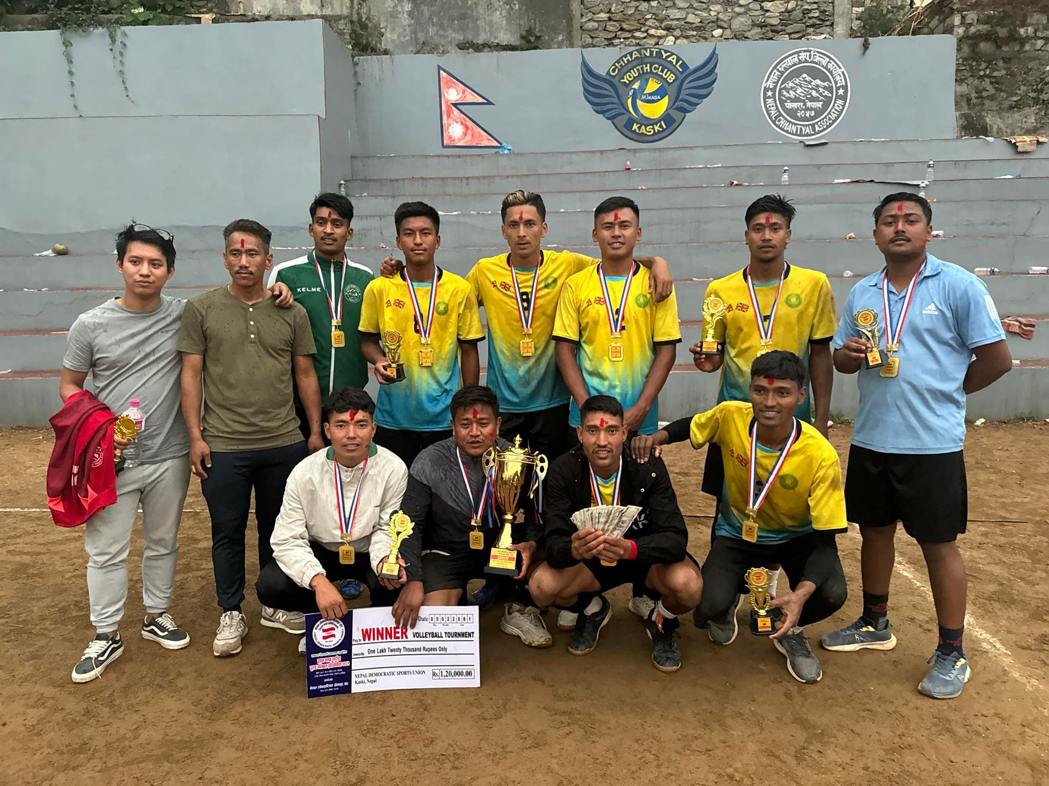 जीभीपीले जित्यो क्लबस्तरीय भलिबलको उपाधि