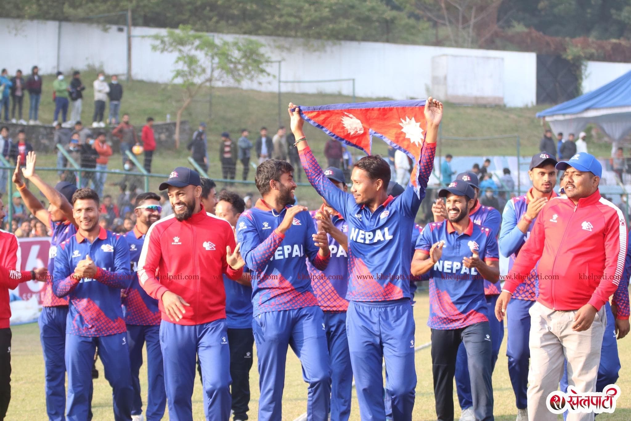 नामिबिया र नेपाल खेल्दै