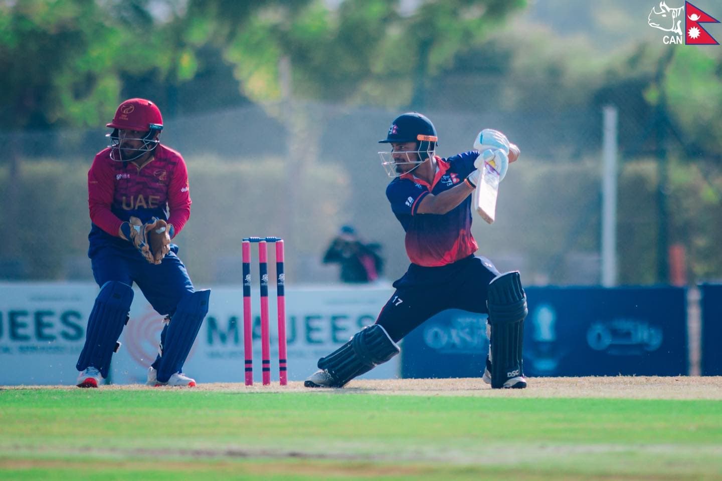 रोहितको शतक, युएईलाई मध्यम लक्ष्य