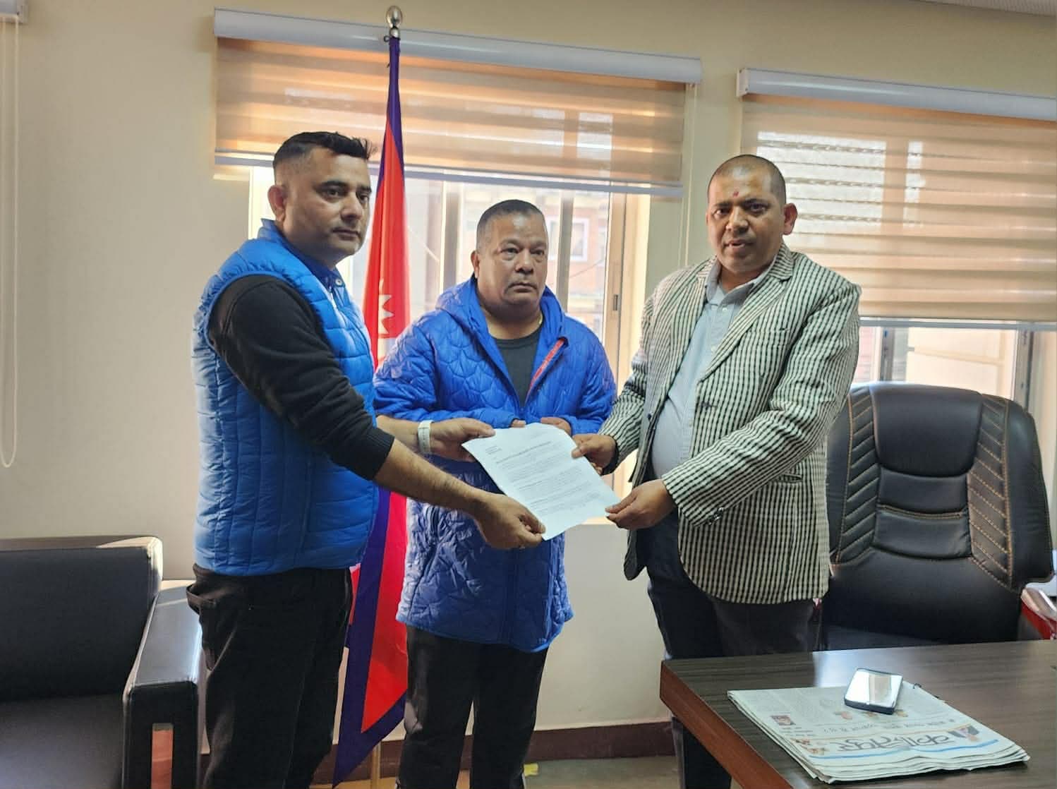 एन्फा निर्वाचन कार्यतालिका एकलौटी रूपमा सार्वजनिक गरिएको भन्दै राखेपमा निवेदन