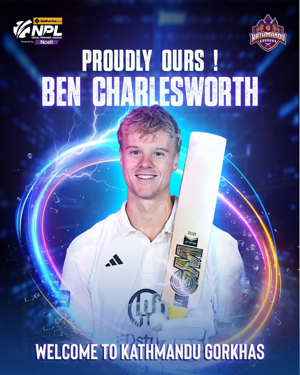 चार्ल्सवर्थ काठमान्डु गोर्खाजमा