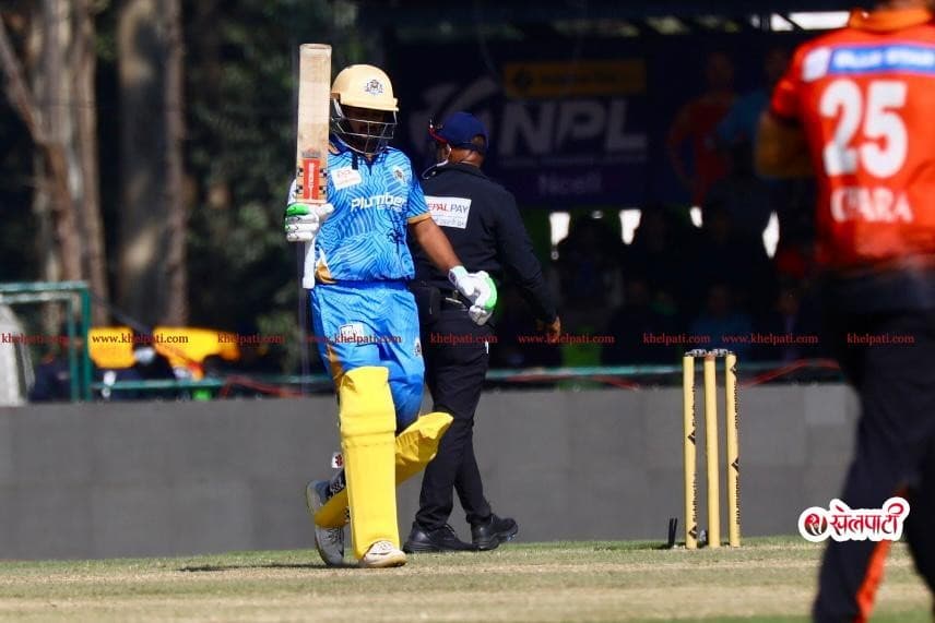 प्रियांक शतकबाट चुके, चितवनले पायो मध्यम लक्ष्य