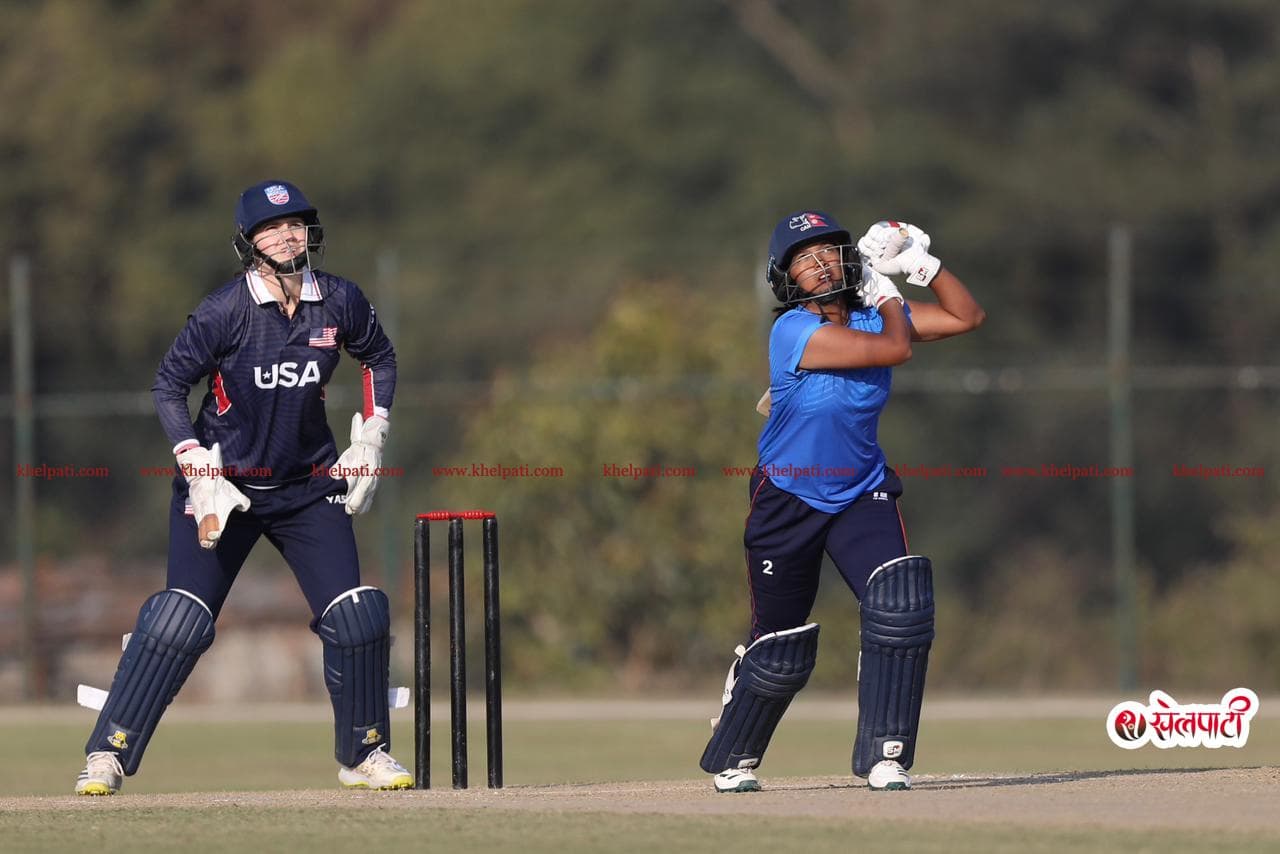 सम्झना र पूजाको सानादर ब्याटिङसँगै नेपालको रोमाञ्चक जित