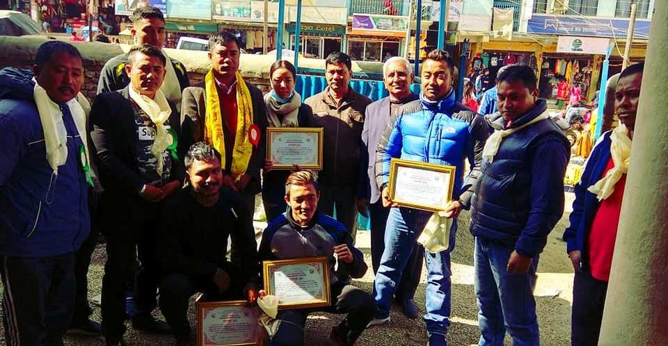 अन्तराष्ट्रिय पदक विजेता खेलाडी सम्मानित