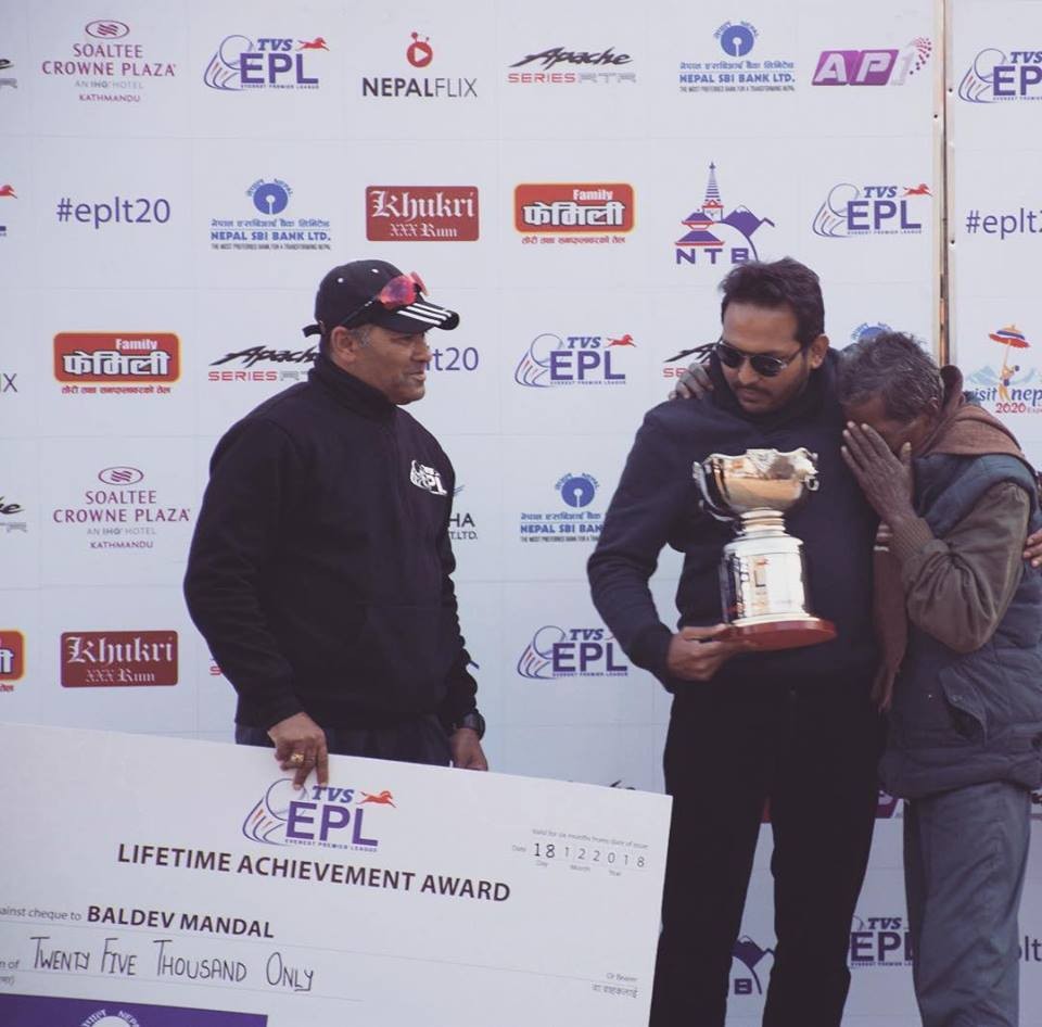 २१ बर्ष टियु मैदानमा बिताएका बलदेवलाई 'लाइफटाइम अचिभमेन्ट अवार्ड'