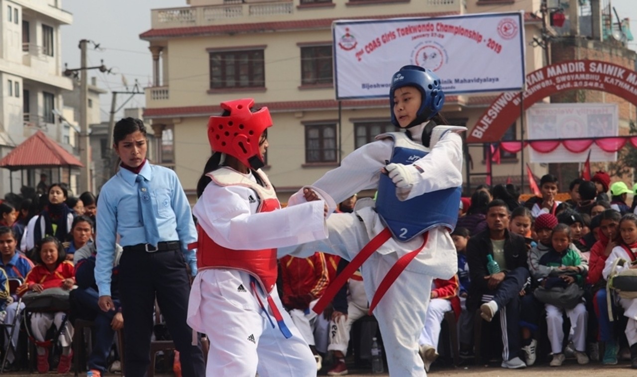 दोस्रो प्रधानसेनापति छात्रा तेक्वान्दो प्रतियोगिता शुरु