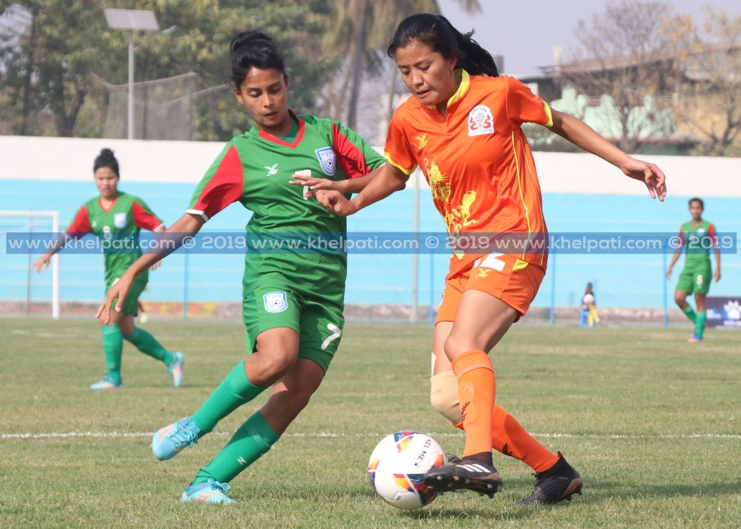 भुटानविरुद्व बंगलादेशको अग्रता