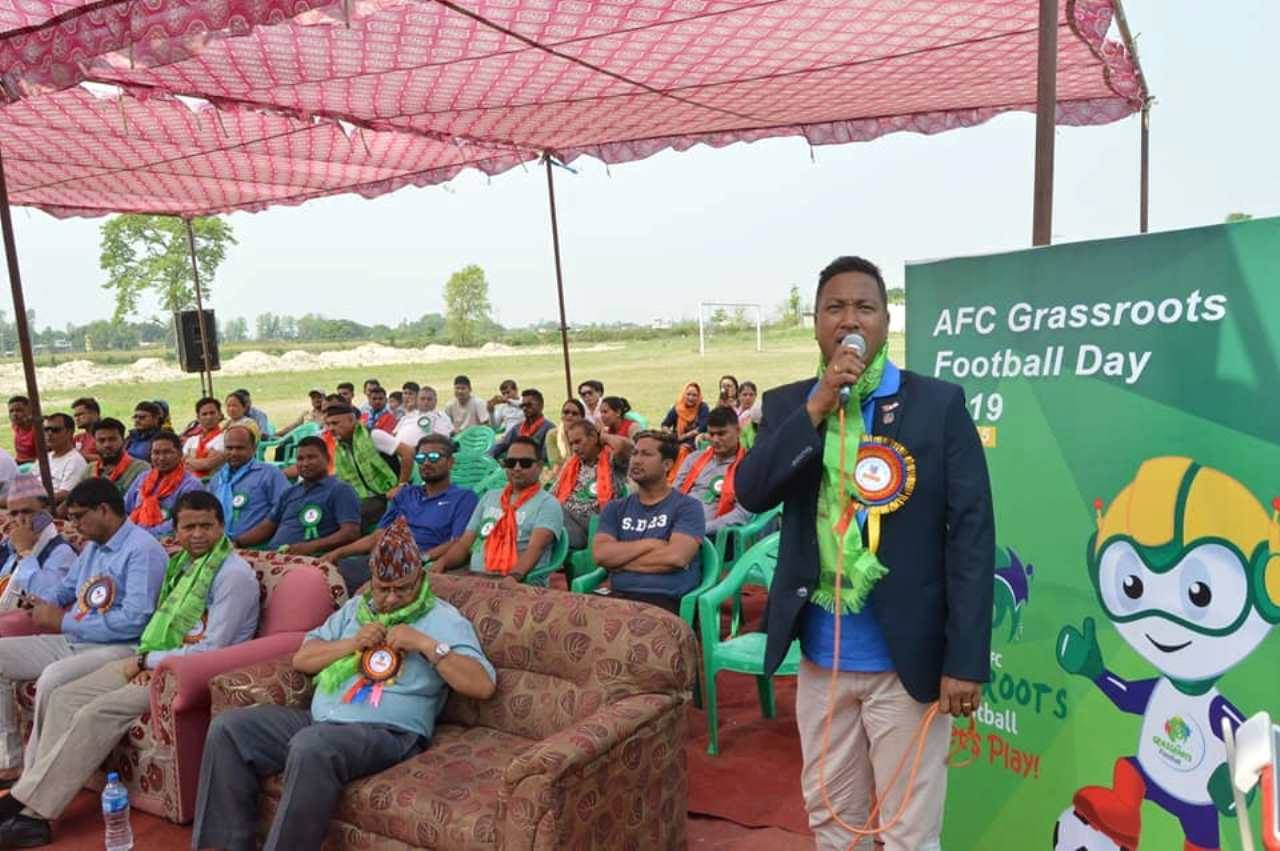 सिमरा रङ्गशालामा ‘ग्रासरुट फुटबल डे’