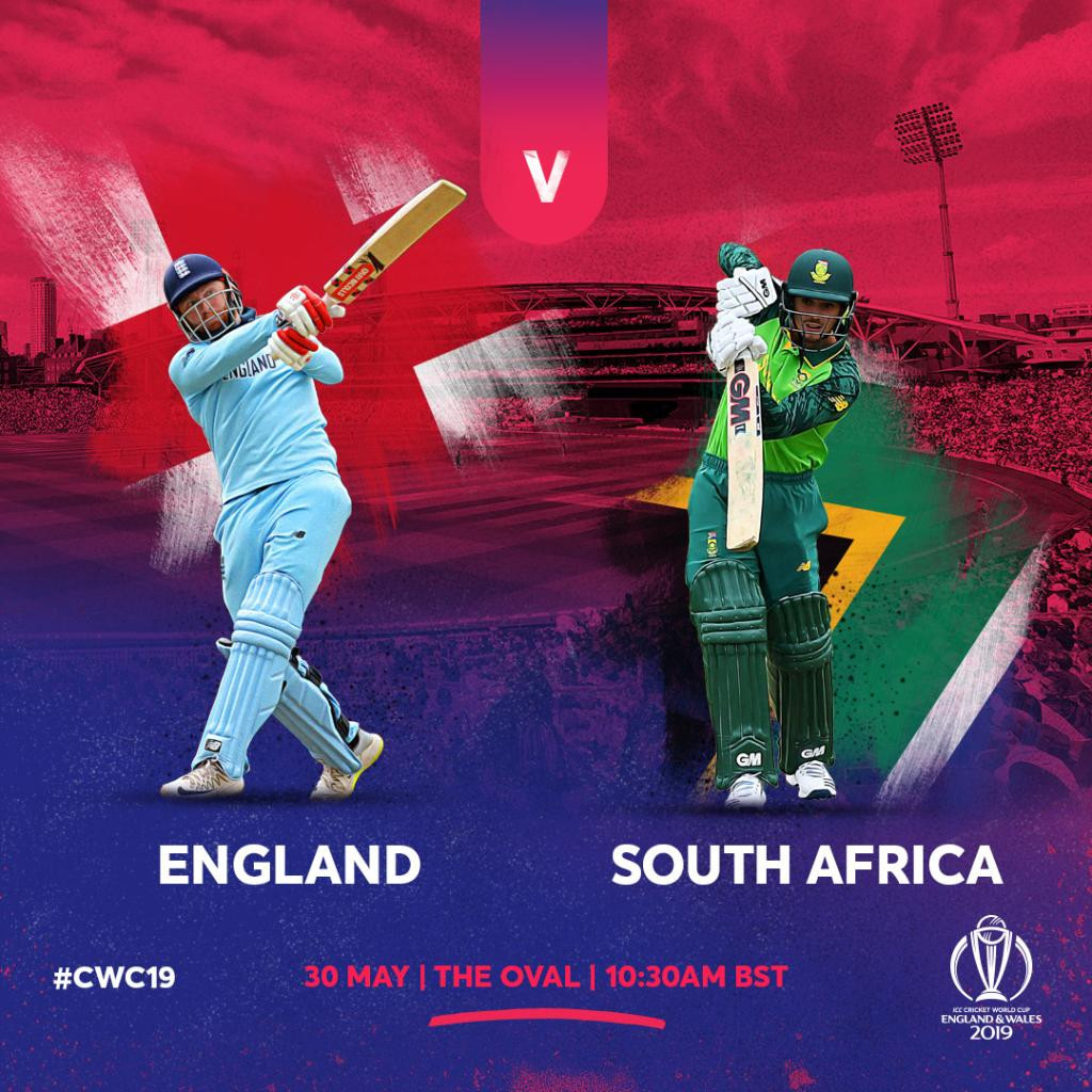 विश्वकप क्रिकेट : इंग्ल्याण्डविरुद्ध बलिङ गर्दै दक्षिण अफ्रीका